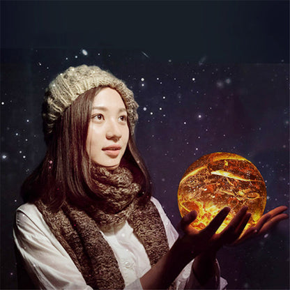 3D LED Moon Lamp - Creative Colorful Night Light