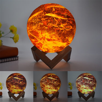 3D LED Moon Lamp - Creative Colorful Night Light